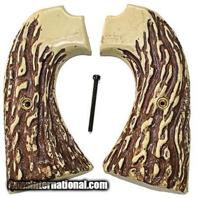 Colt Bisley Imitation Jigged Bone Grips