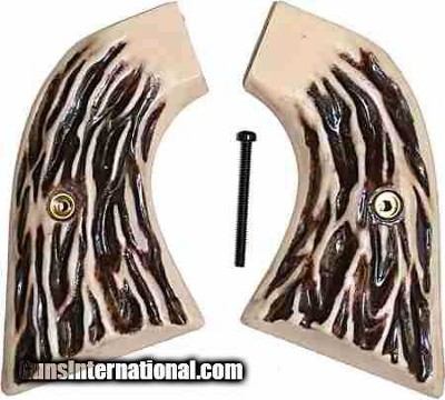 Ruger Single Six, Old Model XR3 Jigged Bone Grips