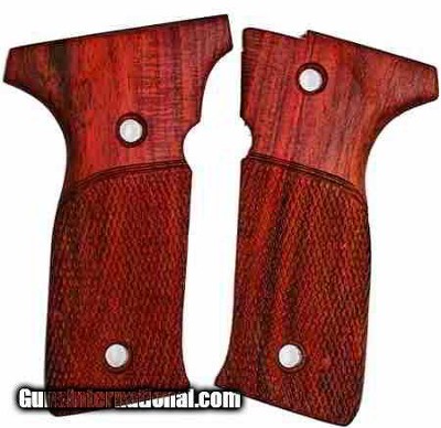 Beretta Cougar Model 8045 Checkered Rosewood Grips