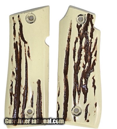 Colt .380 Government Model or Colt Mustang II Stag-Like Grips