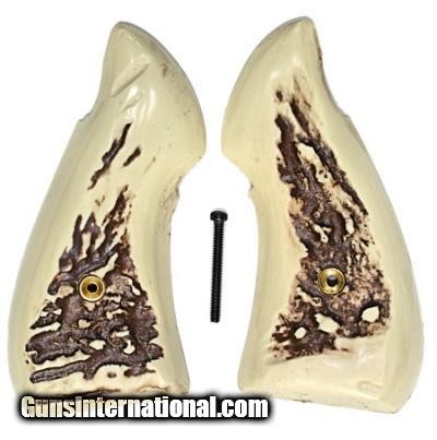 Colt MKIII Trooper & Lawman Round Butt Stag-Like Grips