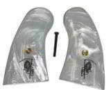Colt Python Small Panel Pearl Grips With Grim Reaper - 1 of 2