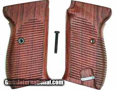Walther P38 Auto German WWII Walnut Grips