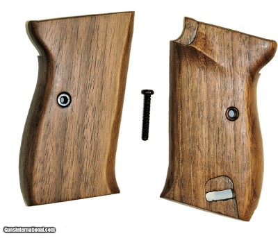 Walther P38 Auto German WWII Walnut Grips