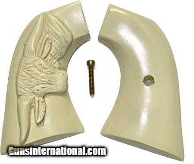 Colt SAA Grips With Steer Head