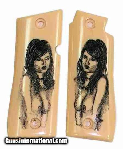 Colt Government Model 380 & Colt Mustang Plus II With Naked Lady