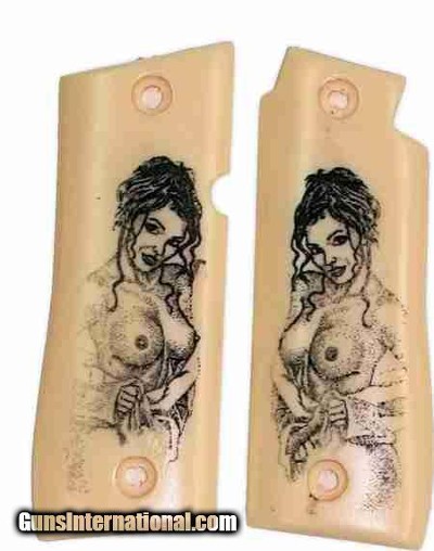 Colt Government Model 380 & Colt Mustang Plus II With Naked Lady