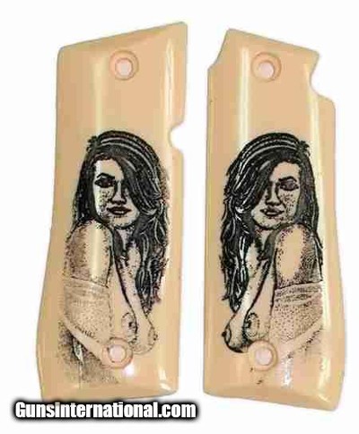 Colt Government Model 380 & Colt Mustang Plus II With Naked Lady