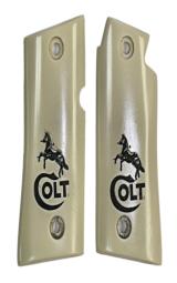 Colt Mustang/Pocketlite Ivory-Like™ Grips Laser Engraved Colt - 1 of 1