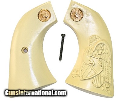 Colt SAA Grips With Folded Eagle & Medallions