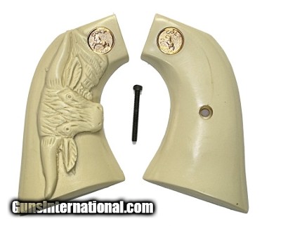 Colt SAA Grips With Steer & Medallions