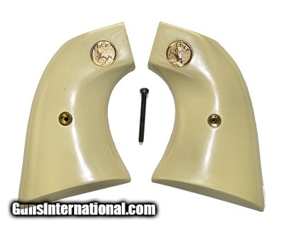 Colt SAA Ivory-Like Oversized Grips With Medallions