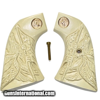 Colt SAA Grips With Eagle & Flag & Medallions