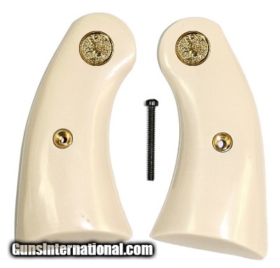 Colt Police Positive Ivory-Like Grips With Medallions