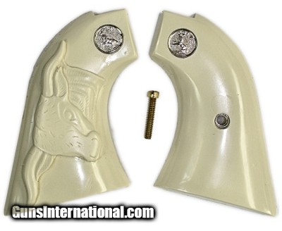 Colt Scout & Frontier Grips With Steer & Medallions
