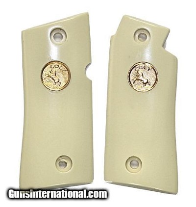 Colt Mustang & Pockerlite Grips With Medallions