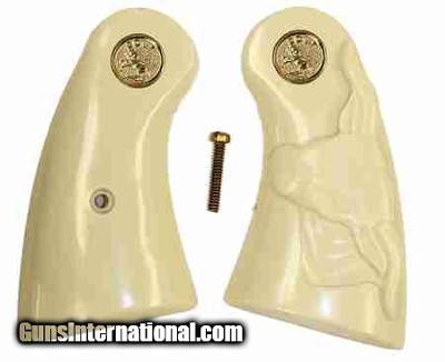 Colt Python I Frame Small Panel Grips With Medallions & Steer