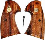 Colt I Frame Python Goncalo Alves Checkered w/ Medallions - 1 of 1