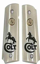 Colt 1911 Dupont™ Corian® Ivory-Lux™ w/ Medallions & Rampant Colt - 1 of 1