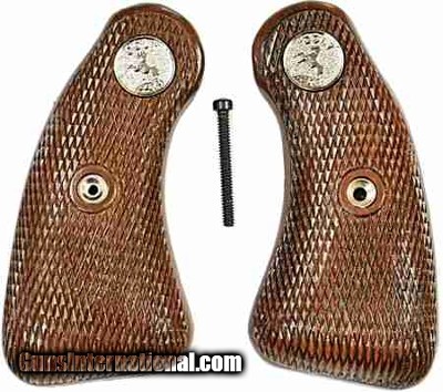 Colt Detective Special, 2nd Model Faux Wood Grips With Medallions