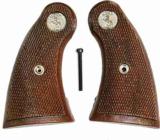Colt Detective Special, 3rd Model Faux Wood Grips With Medallions - 1 of 2