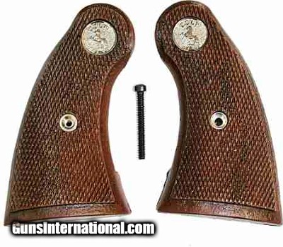 Colt Detective Special, 3rd Model Faux Wood Grips With Medallions