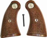 Colt Police Positive Special Faux Wood Grips With Medallions - 1 of 1