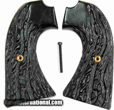 Colt Bisley Imitation Jigged Buffalo Horn Grips