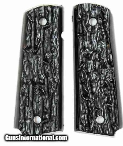 Colt 1911 Imitation Jigged Buffalo Horn Grips