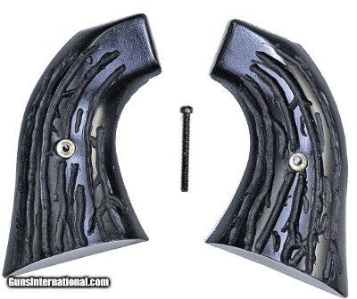 High Standard Double Nine Imitation Jigged Buffalo Horn Grips