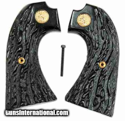 Colt Bisley Imitation Jigged Buffalo Horn Grips