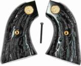 Colt Scout & Frontier Imitation Jigged Buffalo Horn Grips - 1 of 1