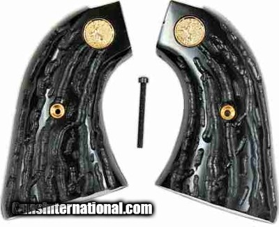 Colt Scout & Frontier Imitation Jigged Buffalo Horn Grips