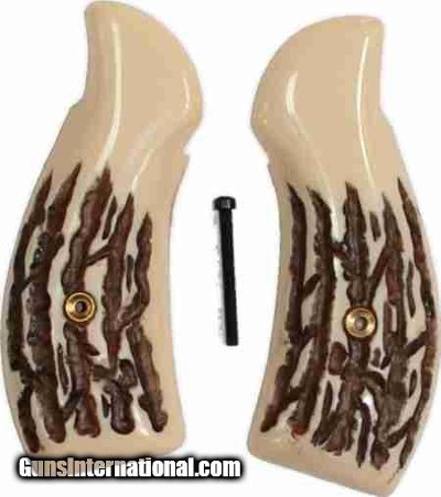 Smith & Wesson K & L Frame, Imitation Jigged Bone Grips
