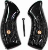 Smith & Wesson J Frame Imitation Jigged Buffalo Horn Grips - 1 of 1