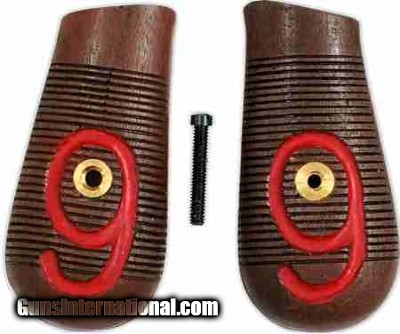 Mauser Broomhandle Faux Wood Grips, Red