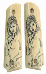 Colt 1911 Real Ivory Scrimshaw with Nude Ladies - 1 of 1