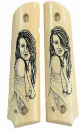 Colt 1911 Real Ivory Scrimshaw with Nude Ladies - 1 of 1