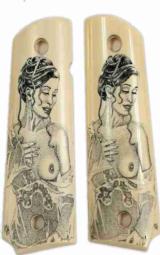 Colt 1911 Real Ivory Scrimshaw with Nude Lady
- 1 of 1
