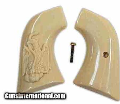 Ruger New Vaquero 2005 XR3 & 50th Anniv. Blackhawk .357 Grips, Eagle & Snake