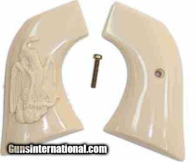 Uberti Old Model P 1873 Ivory-Like Grips, Mexican Eagle & Snake