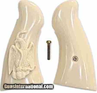 S & W N Frame Grips With Mexican Eagle & Snake