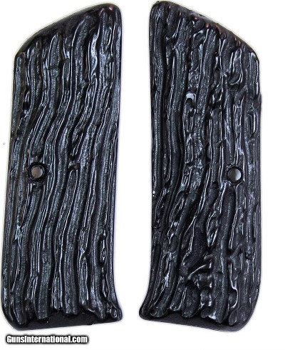 Colt Woodsman Imitation Jigged Buffalo Horn Grips