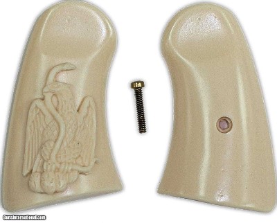 S & W Schofield Grips With Mexican Eagle & Snake