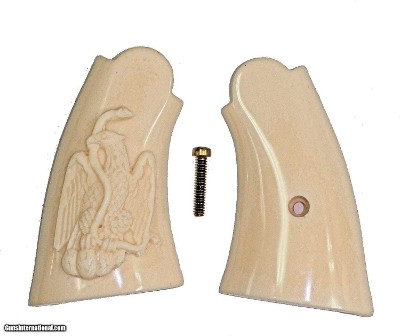 Smith & Wesson N Frame Service Style Grips With Mexican Eagle & Snake