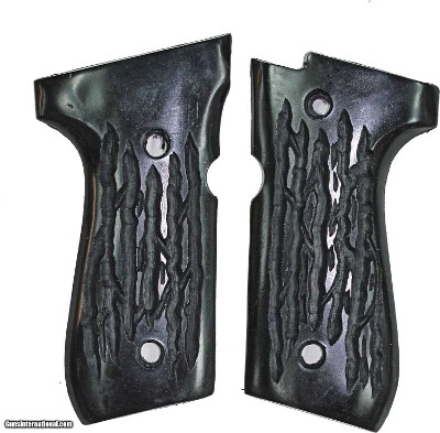 Beretta M92FS & 96 Auto Imitation Jigged Buffalo Horn Grips