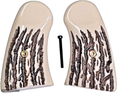 Smith & Wesson Schofield Imitation Jigged Bone Grips