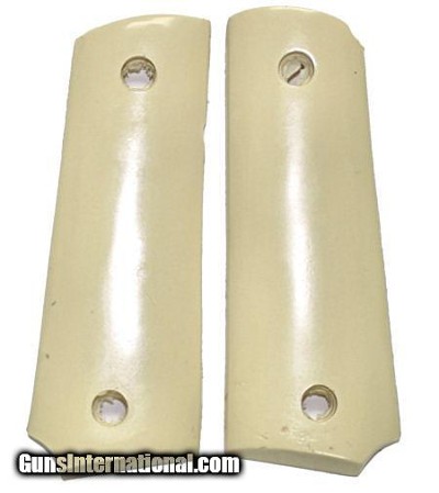 Colt 1911 Officers Model Ivory-Like Grips