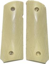 Colt 1911 Officers Model Ivory-Like Grips, Checkered - 1 of 1