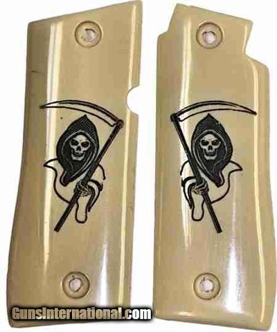 Colt Government Model .380 Grips With Grim Reaper